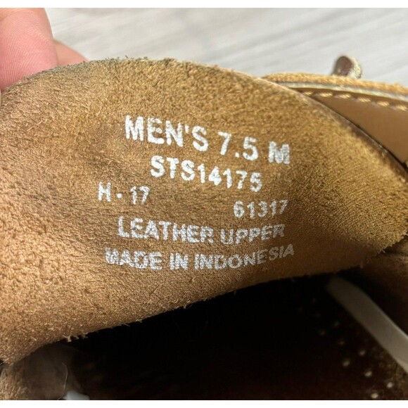 Sperry Top Sider Brown Leather Chukka Ankle Boots Sahara Men’s Lace Up 7.5M - Picture 14 of 14